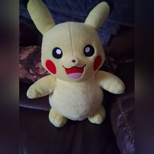 Build-A-Bear Yellow Pikachu Plush with Red Cheeks